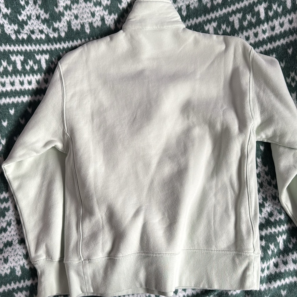 Aritzia Light Green Quarter-Zip Sweatshirt - Picture 6 of 6